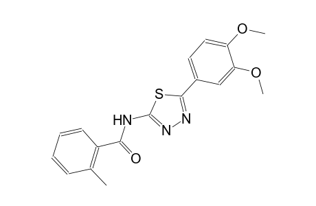 benzamide, N-[5-(3,4-dimethoxyphenyl)-1,3,4-thiadiazol-2-yl]-2-methyl-
