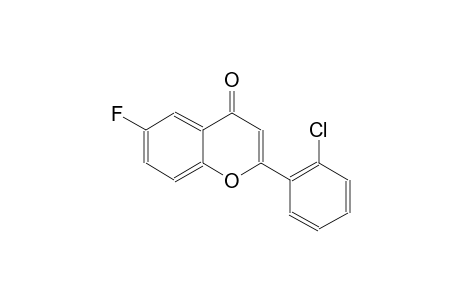 4H-1-benzopyran-4-one, 2-(2-chlorophenyl)-6-fluoro-