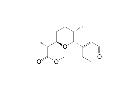 (2R)-2-[(2R,5S,6R)-5-methyl-6-[(E)-1-oxopent-2-en-3-yl]-2-oxanyl]propanoic acid methyl ester