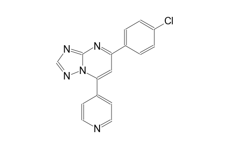 [1,2,4]triazolo[1,5-a]pyrimidine, 5-(4-chlorophenyl)-7-(4-pyridinyl)-