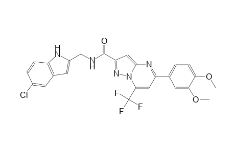 N-[(5-chloro-1H-indol-2-yl)methyl]-5-(3,4-dimethoxyphenyl)-7-(trifluoromethyl)pyrazolo[1,5-a]pyrimidine-2-carboxamide