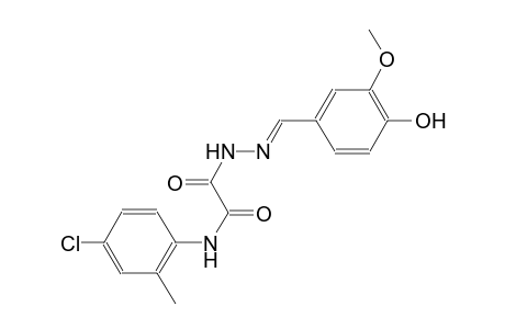 acetic acid, [(4-chloro-2-methylphenyl)amino]oxo-, 2-[(E)-(4-hydroxy-3-methoxyphenyl)methylidene]hydrazide