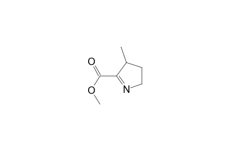 Methyl 3-methyl-1-azacyclopent-1-ene-2-carboxylate
