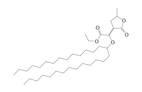 Ethyl 2-[2-oxo-5-methyldihydro-3(2H)-furanyliden]-3-[(1-tetradecylpentadecyl)oxy]acetate