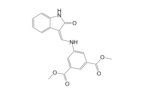 dimethyl 5-{[(Z)-(2-oxo-1,2-dihydro-3H-indol-3-ylidene)methyl]amino}isophthalate