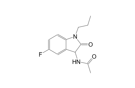 N-(5-fluoro-2-oxo-1-propyl-2,3-dihydro-1H-indol-3-yl)acetamide