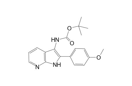 3-(tert-Butoxycarbonylamino)-2-(4-methoxyphenyl)-7-azaindole