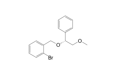 1-Bromanyl-2-[[(1R)-2-methoxy-1-phenyl-ethoxy]methyl]benzene
