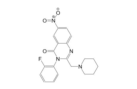 3-(2-fluorophenyl)-6-nitro-2-(1-piperidinylmethyl)-4(3H)-quinazolinone