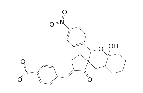 8a-Hydroxy-2-(p-nitrophenyl)-2'-oxo-3'-(p-nitrobenzylidene)-4a,5,6,7,8,8a-hexahydrochroman-3-spirocyclopentane