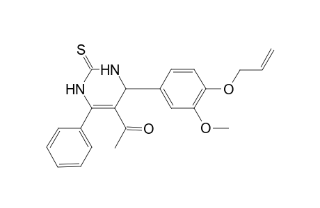 1-{4-[4-(allyloxy)-3-methoxyphenyl]-6-phenyl-2-thioxo-1,2,3,4-tetrahydro-5-pyrimidinyl}ethanone