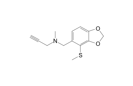 methyl-[[4-(methylthio)-1,3-benzodioxol-5-yl]methyl]-propargyl-amine