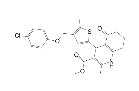 methyl 4-{4-[(4-chlorophenoxy)methyl]-5-methyl-2-thienyl}-2-methyl-5-oxo-1,4,5,6,7,8-hexahydro-3-quinolinecarboxylate
