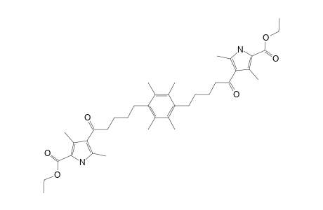 1,4-BIS-(5-(5-ETHOXYCARBONYL-2,4-DIMETHYLPYRROL-3-YL)-5-OXO-PENTYL)-2,3,5,6-TETRAMETHYLBENZENE