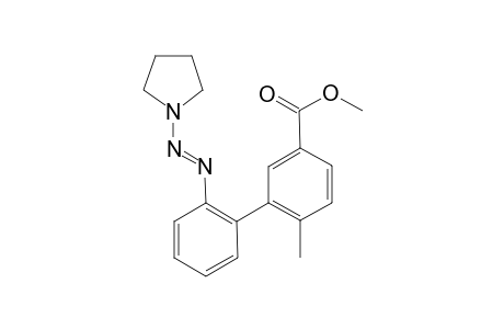 (E)-Methyl 6-methyl-2'-(pyrrolidin-1-yldiazenyl)-[1,1'-biphenyl]-3-carboxylate