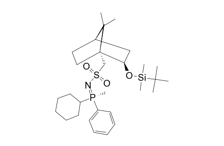 (Rp)-[(1S,2R)-O-(tert-Butyldimethylsilyl)isobornyl-10-sulfonamidyl]cyclohexylmethylphenylphosphinimine