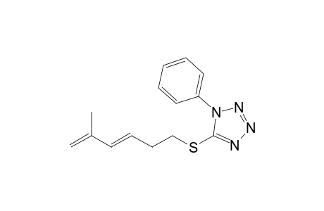 5-(5'-Methylhexa-3',5'-dienylthio)-1-phenyl-1H-tetrazole