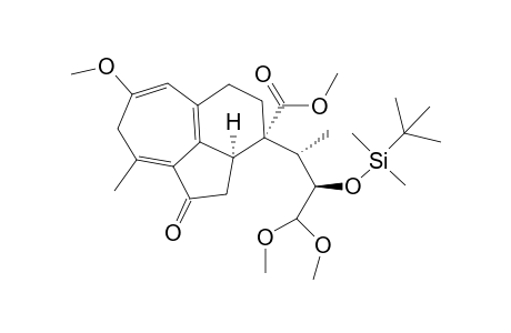 (2aS,3S)-7-methoxy-3-[(1'S,3'R)-1',1'-dimethoxy-2'-(t-butyldimethylsilyl)oxybut-3'-yl]-9-methyl-1-oxo-2,2a,3,4,5,8-hexahydro-1H-benz[cd]azulene-3-carboxylic acid methyl ester
