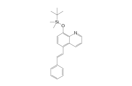 8-(tert-Butyldimethylsilyloxy)-5-(styryl)quinoline