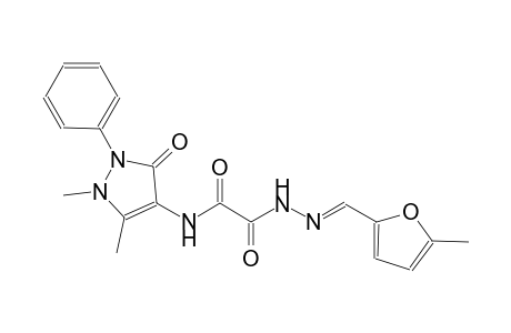 N-(1,5-dimethyl-3-oxo-2-phenyl-2,3-dihydro-1H-pyrazol-4-yl)-2-{(2E)-2-[(5-methyl-2-furyl)methylene]hydrazino}-2-oxoacetamide