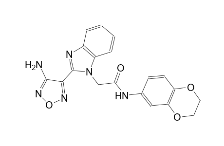 2-[2-(4-amino-1,2,5-oxadiazol-3-yl)-1H-benzimidazol-1-yl]-N-(2,3-dihydro-1,4-benzodioxin-6-yl)acetamide