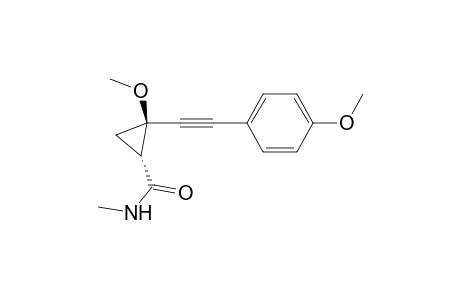 (1R*,2R*)-2-Methoxy-2-[(4-methoxyphenyl)ethynyl]-N-methylcyclopropanecarboxamide