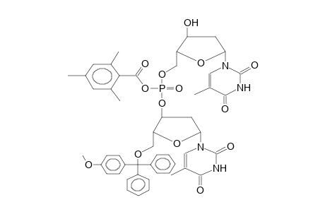 5'-O-(5'-METHOXYTRITYLDEOXYTHYMIDINE-3'-2,4,6-TRIMETHYLBENZOYLOXYPHOSPHORYL)DEOXYTHYMIDINE (DIASTEREOMER MIXTURE)