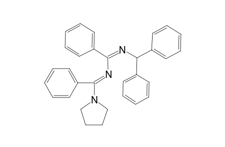 N-Benzhydryl-N'-[phenyl(pyrrolidin-1-yl)methylene]benzamidine