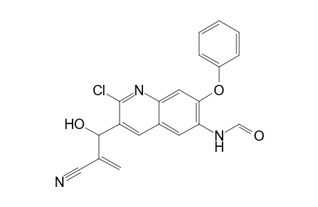 N-(2-chloro-3-(2-cyano-1-hydroxyallyl)-7-phenoxyquinolin-6-yl)formamide