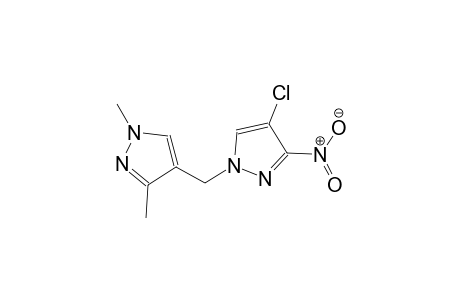 4-chloro-1-[(1,3-dimethyl-1H-pyrazol-4-yl)methyl]-3-nitro-1H-pyrazole