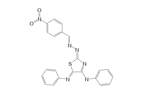 2-(4-NITROBENZYLIDENAMINO)-IMINO-4-PHENYLAMINO-5-PHENYLIMINO-DELTA(3)-THIAZOLIN