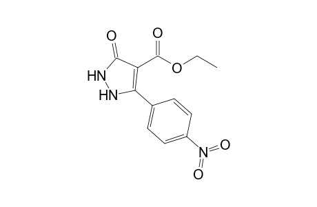 Ethyl-5-(4-nitrophenyl) 3-oxo-2,3-dihydro-1H-pyrazol-4-carboxylate