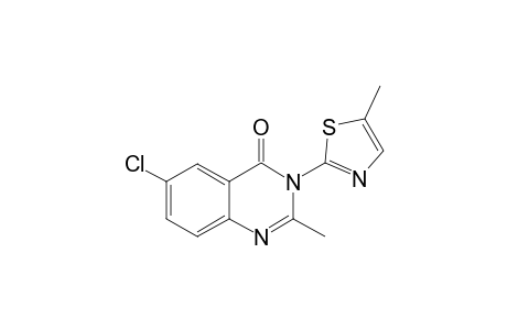 6-Chloro-2-methyl-3-( 5'-methylthazol-2'-yl)-4(3H)-quinazolinone