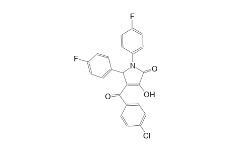 4-(4-chlorobenzoyl)-1,5-bis(4-fluorophenyl)-3-hydroxy-1,5-dihydro-2H-pyrrol-2-one