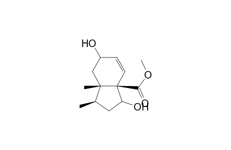 (3R*,3aS*,7aR*)-methyl 2,3,3a,4,5,7a-hexahydro-1,5-dihydroxy-3,3a-dimethylindene-7a-carboxylate