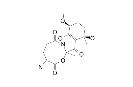 PYRIFERINE_A;7-AMINO-2-(2,6-DIHYDROXY-3-METHOXY-6-METHYLCYCLOHEX-1-ENECARBONYL)-2-METHYL-[1.3]-OXAZOCANE-4,8-DIONE
