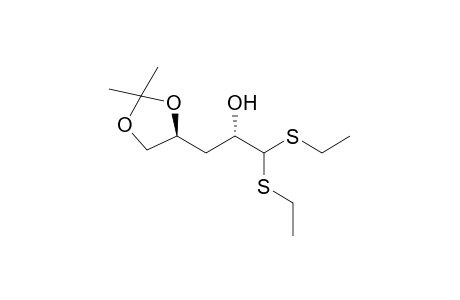 (2S)-3-Deoxy-4,5-O-isopropylidene-D-glyceropentose diethyldithioacetal