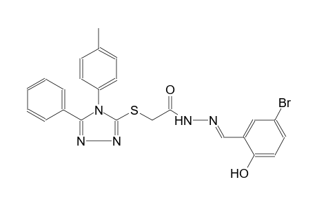 acetic acid, [[4-(4-methylphenyl)-5-phenyl-4H-1,2,4-triazol-3-yl]thio]-, 2-[(E)-(5-bromo-2-hydroxyphenyl)methylidene]hydrazide