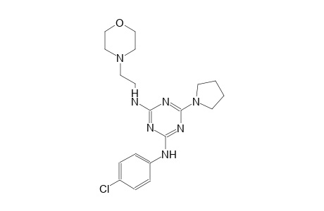 1,3,5-triazine-2,4-diamine, N~2~-(4-chlorophenyl)-N~4~-[2-(4-morpholinyl)ethyl]-6-(1-pyrrolidinyl)-