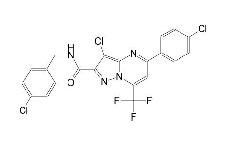 pyrazolo[1,5-a]pyrimidine-2-carboxamide, 3-chloro-5-(4-chlorophenyl)-N-[(4-chlorophenyl)methyl]-7-(trifluoromethyl)-