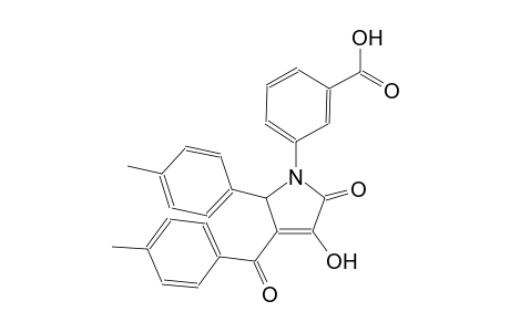 3-[3-hydroxy-4-(4-methylbenzoyl)-5-(4-methylphenyl)-2-oxo-2,5-dihydro-1H-pyrrol-1-yl]benzoic acid