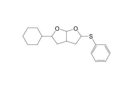 5-Cyclohexyl-2-phenylthio-perhydrofuro[2,3-b]furan