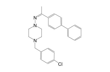 N-[(Z)-1-[1,1'-biphenyl]-4-ylethylidene]-4-(4-chlorobenzyl)-1-piperazinamine