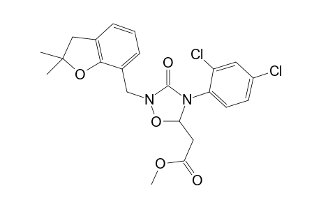 Methyl 1(N)-[(2',2'-dimethyl-2',3'-dihydrobenzofuran-7'-yl)methyl]-4(N)-[2",4"-dichlorophenyl]-5-oxo-1,3,4,5-tetrahydro-1,2,4-oxadiazole-3-acetate