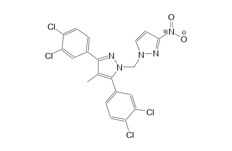 3,5-bis(3,4-dichlorophenyl)-4-methyl-1-[(3-nitro-1H-pyrazol-1-yl)methyl]-1H-pyrazole