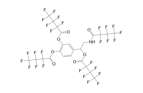 Butanoic acid, heptafluoro-, 4-[1-(2,2,3,3,4,4,4-heptafluoro-1-oxobutoxy)-2-[(2,2,3,3,4,4,4-heptafluoro-1-oxobutyl)amino]ethyl]-1,2-phenylene ester