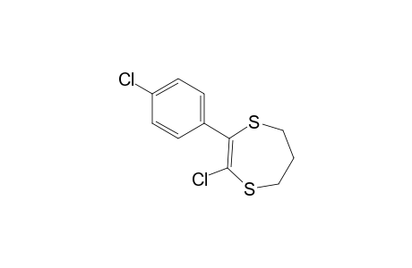 2-Chloranyl-3-(4-chlorophenyl)-6,7-dihydro-5H-1,4-dithiepine