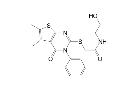 acetamide, 2-[(3,4-dihydro-5,6-dimethyl-4-oxo-3-phenylthieno[2,3-d]pyrimidin-2-yl)thio]-N-(2-hydroxyethyl)-