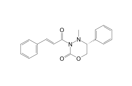 (5R)-4-Methyl-5-phenyl-3-[(2E)-cinnamoyl]-1,3,4-oxadiazinan-2-one