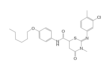 2H-1,3-thiazine-6-carboxamide, 2-[(3-chloro-4-methylphenyl)imino]-N-[4-(hexyloxy)phenyl]tetrahydro-3-methyl-4-oxo-, (2Z)-